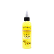 SALON PRO yellow applicator bottle of African Essence hair food vitamin E formula with shea butter
