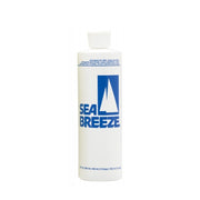 White SEA BREEZE bottle with blue sail logo Sea Breeze astringent for skin in plastic bottle for oily skin care