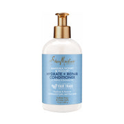 Shea Moisture Hydrate and Repair Conditioner bottle with gold pump Manuka Honey and Yogurt blue label