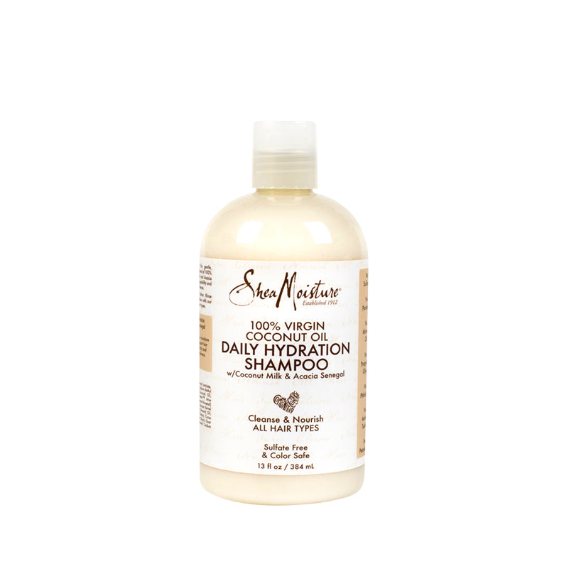 SheaMoisture coconut oil hydration shampoo 13 oz bottle daily hydration for all hair types sulfate free