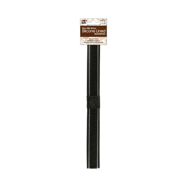 Beauty Town black silicone lined non-slip wig grip band for secure wig placement