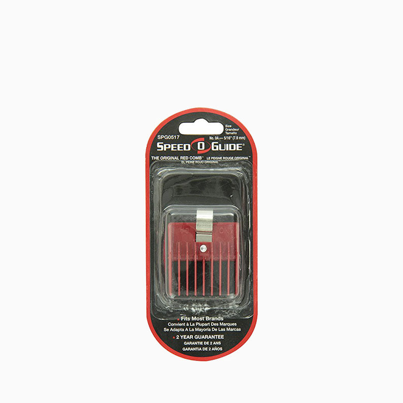SPEED O GUIDE clipper attachment 5/16 inch red comb in blister pack for hair clippers