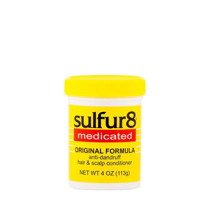 Sulfur8 anti dandruff conditioner original formula medicated hair and scalp conditioner 4 oz jar