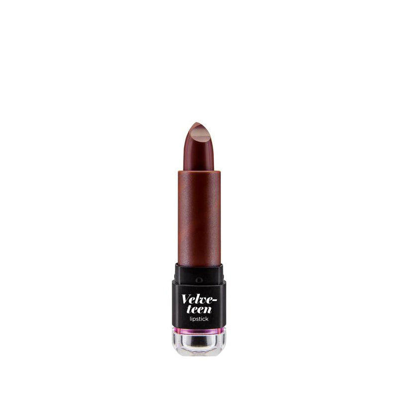 NICKA K Velveteen lipstick in dark brown shade with smooth creamy texture